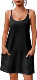 Women's Spaghetti Strap Nightgown Adjustable Sleeveless Sleepwear