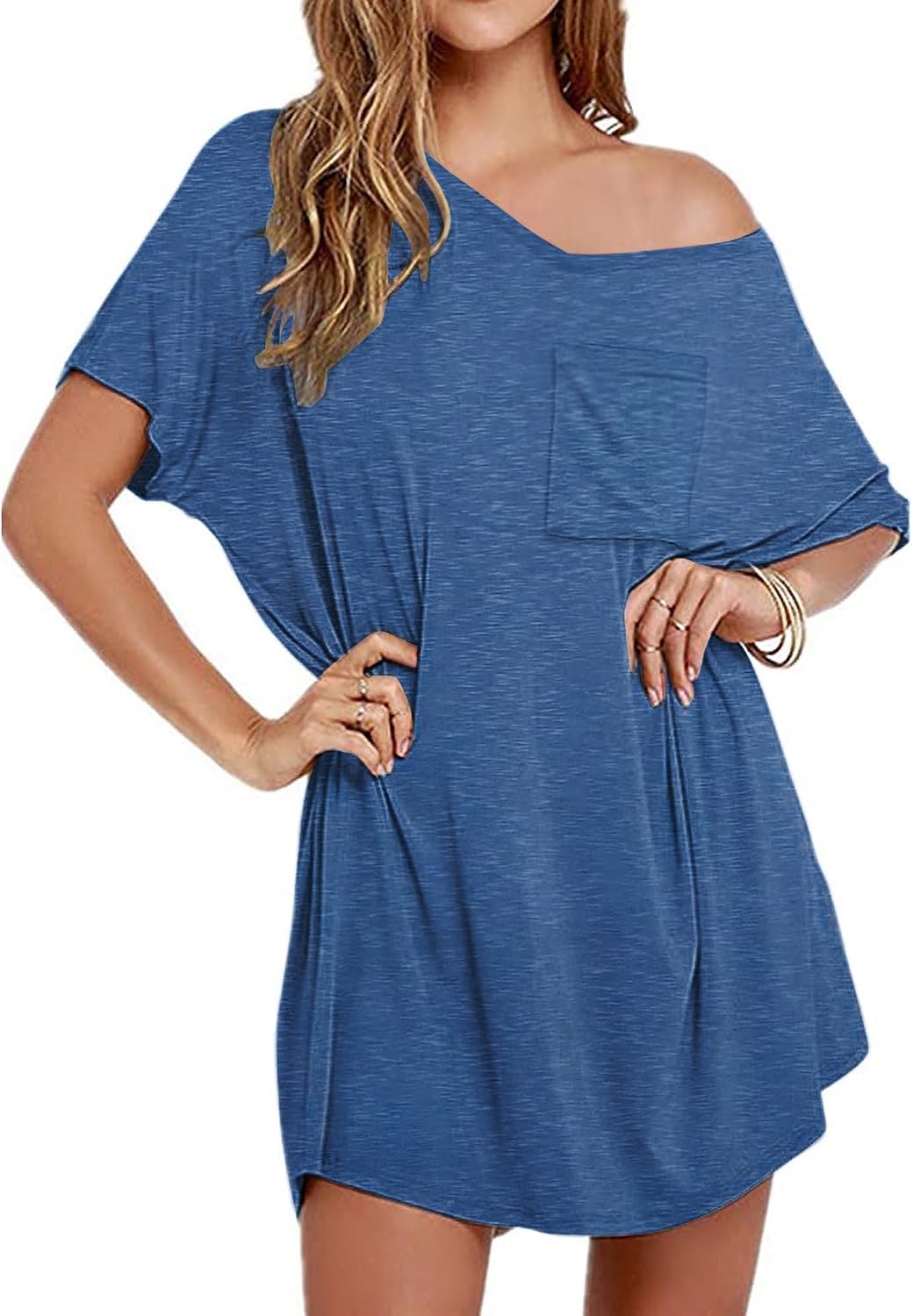 Women's Cotton Oversized T-Shirt Nightgown Soft Comfortable Sleepwear