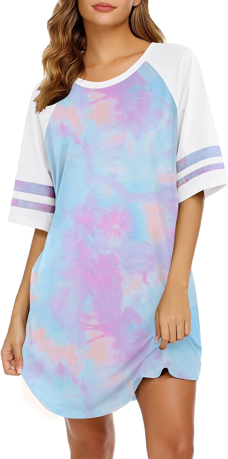 Women's Cotton Sleeveless Sleepshirt Loose Comfortable Sleepwear