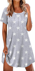 Women's Relaxed Nightshirt Sleepdress Soft Casual Sleepwear