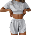 Women's Striped Pajama Lounge Set Comfortable Casual Sleepwear