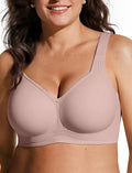 Womens Wireless Jelly Bra Plus Size Supportive Seamless Bras Full Coverage Push Up Comfortable No Underwire Tshirt Bras