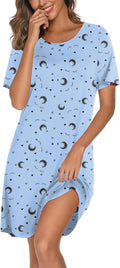 Women's Loose Fit Nightshirt Soft Comfortable Nightdress Sleepwear