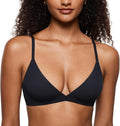 Women's  Triangle Bralette Plunge Unlined Seamless Bra No Underwire Sexy Comfortable Everyday