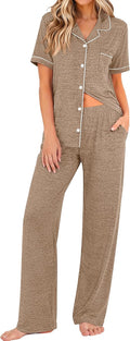 Women's Long Sleeve Pajama Lounge Set Soft Comfortable Homewear