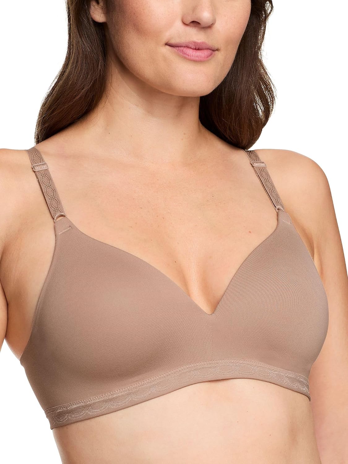 Seamless Jelly Bras for Women Wireless Push Up T-Shirt Bra Pack | Full Coverage, V Neck, No Underwire, Everyday Comfort, Convertible Bralettes, Supportive, Back Smoothing, Scalloped Brassiere